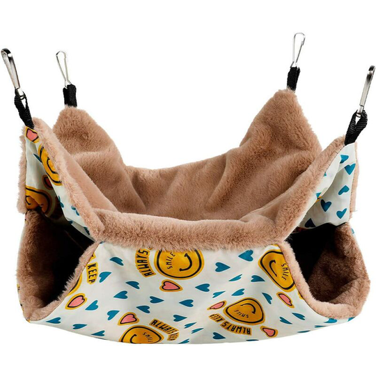 Perle Rare - Small Pet Hammock Double Layer Hanging Pet Hammock for Small Animals Napping Hamster Toy Hamster Nest Sugar Bowl Ferret Rat Rat Play