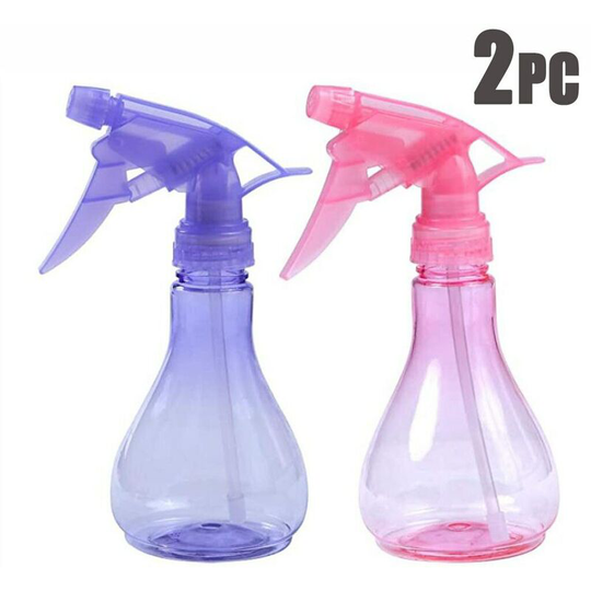 Watering Can Watering Flower Qpray Bottle Basin Candy Color Plastic 2PC Refillable Fine Mist Hairdressing Spray Bottle Atomizer