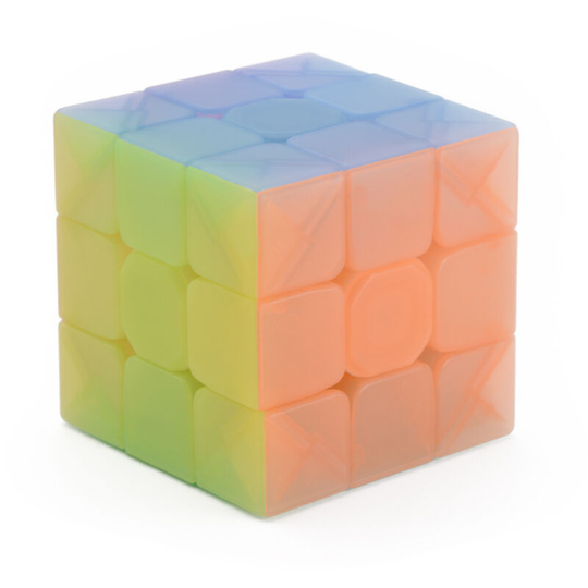 Toy Warrior W 3x3 speed cube jelly 3x3x3 magic cube puzzle transparent pink