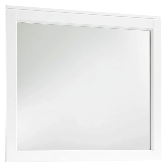 Hashimoto Framed Wall Mounted Accent Mirror in White