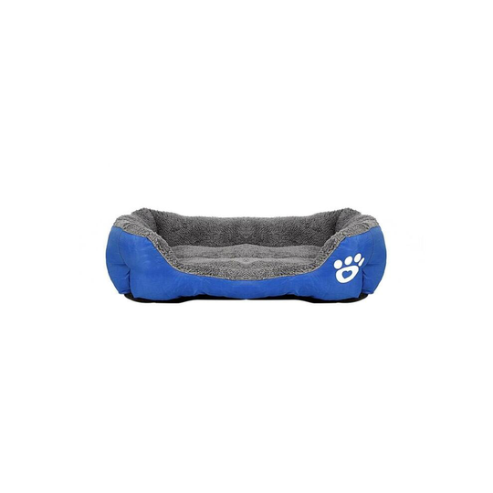(Dark Blue) Deluxe Pet Bed mat Puppy Cushion Soft Warm Kennel