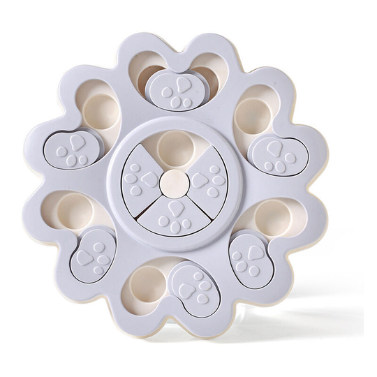 Dog Puzzle Feeder Toy, Slow Feeder Dog Toy, Dog Puzzle Feeder Toy, Dogs Puzzle iq Training Toy, Slip Puzzle Bowl Feeder Feeder with Non Slip(grey)