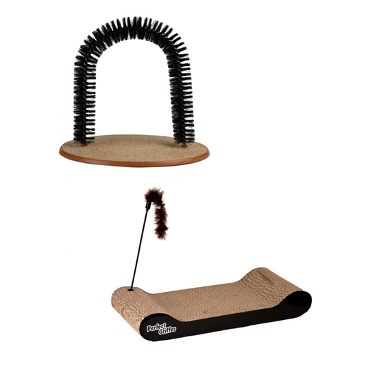 GRIFFOIR PACK - VENTEO - Black - Adult - Scratcher and scratching post - Perfect for claws, no more trouble for your cats