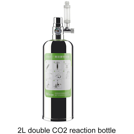 Asupermall - Aquarium CO2 Generator System Kit CO2 Stainless Steel Cylinder Generator System Carbon Dioxide Reactor Kit,2L double - 2L double