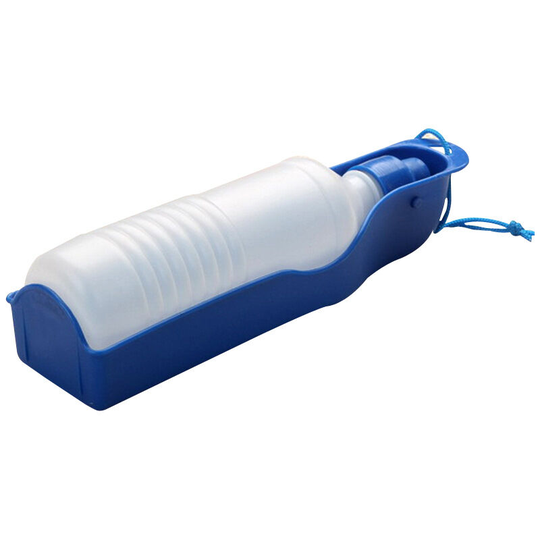 Blue travel bottle 250 ml dog