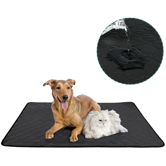 Gray plastic mat for litter box, size m dark gray 50 * 70cm