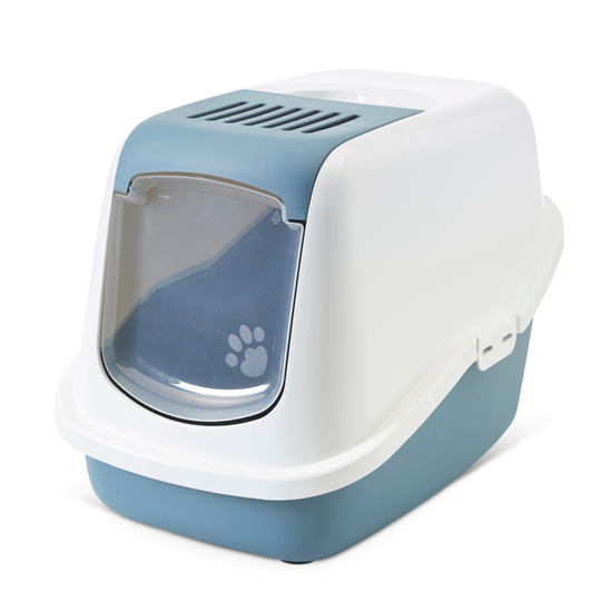 Savic Nestor Cat Litter Box - Light Blue