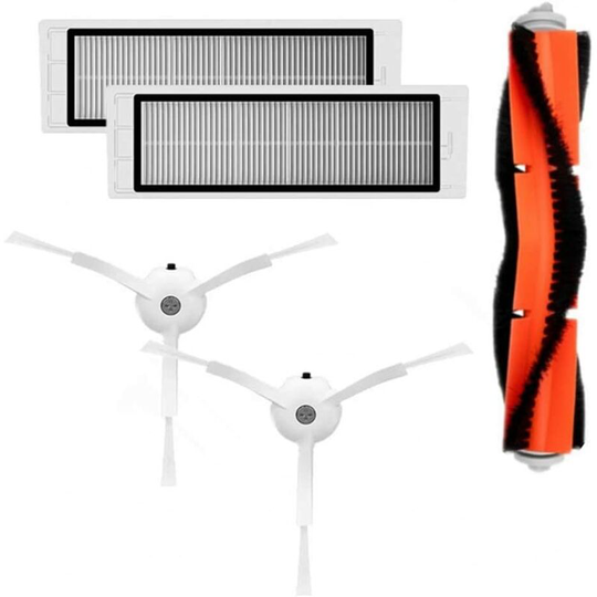 Aougo - for Xiaomi Mi Robot mijia roborock s50 s51 roborock 2 Vacuum Cleaner Spare Parts Main Brush Pack, hepa Filter, Side Brush, Cleaning Tool and