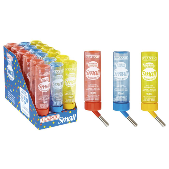 Classic Crystal Deluxe Colortone Drinking Bottle Small 150ml (Pack of 18)