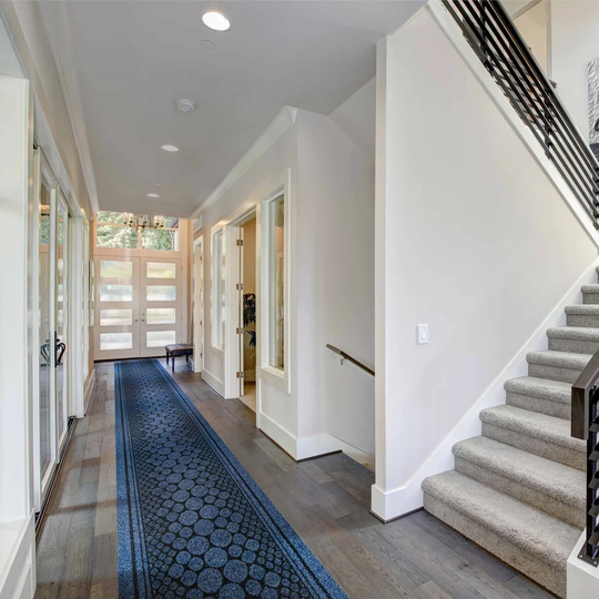 Angelo Flatweave Blue Hallway Runner Rug