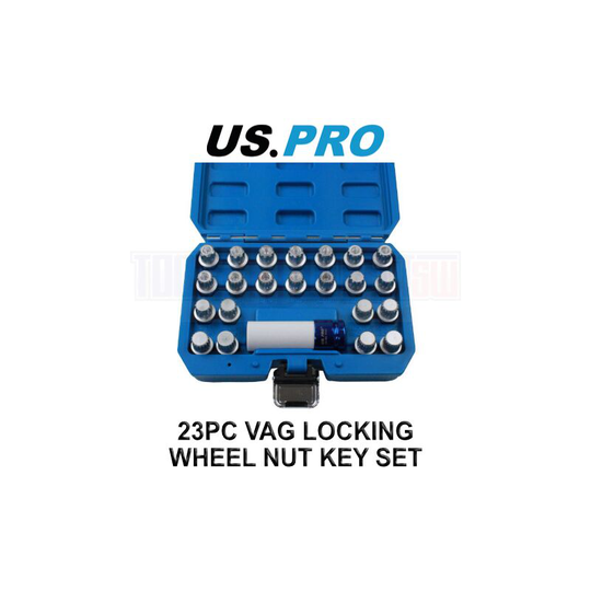 Tools 23pc vag Locking Wheel Nut Key Set, vw audi skoda etc 3457 - Us Pro