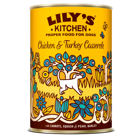 Lily's Kitchen Chicken & Turkey Casserole - 6 x 400g