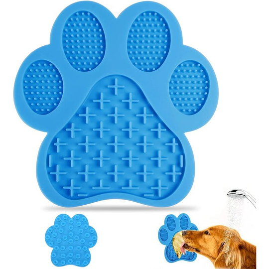 Dog Leak Proof Mat, Dog Leak Proof Suction Cups- Slow Feeder, Dog and Cat Grooming Mat for Bathing, Grooming and Training Pets