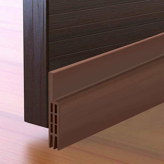 Bearsu - Adhesive Door Bottom, Zczuox 100Cm X5Cm Soft Silicone Thermal Sound Insulation Weatherstrip Anti Noise Dust Stop Cold Air Anti Mouse Ant