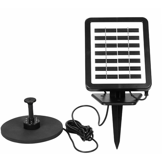 Solar Fountain Pump with led Lighting, 1.5W Floating Solar Panel Submersible Water Pump Kit, Battery Backup, for Bird Bath Garden Pond