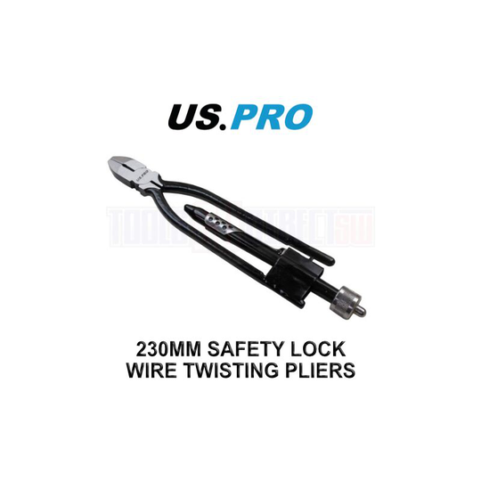 US PRO Tools 230MM Lock Wire Twisting/Twister Pliers For Locking Nut Safety Tie 1841