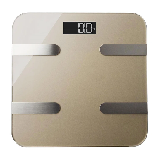 Symple Stuff Health Bluetooth 16 In 1 Smart Body Analysis Weighing Scale, Gold