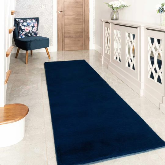 Power Loom Blue Rug