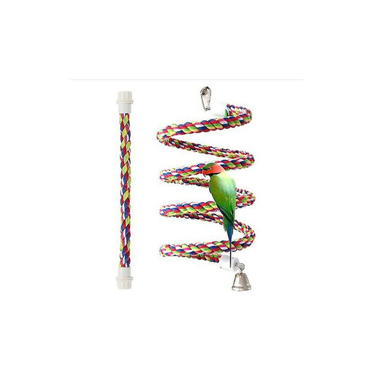 Bungee Rope Bird Toy, Bird Perch Ruikalucky