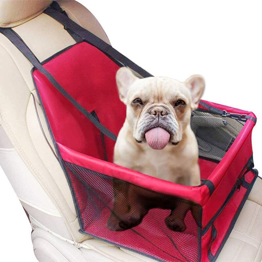 Litzee - Car Booster Seat for Dogs,Pet Car Seat Cover with Safety Belt - Waterproof Bag,Car Cushion Pad for Dogs and Cats