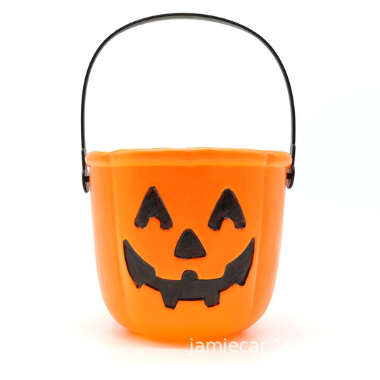 Benobby Kids - joyin Halloween Trick Or Treat Pumpkin Bucket Jack o Lantern Candy Basket Halloween Party Supplies Pumpkin Jars with Handle (Pack of 1)