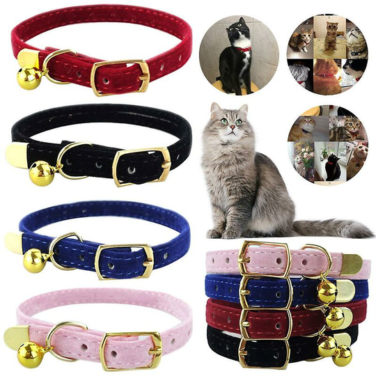 Cat Collar Anti Strangulation Cat Collar Pet Cat Collar Comfortable Feel Adjustable CollarCat Collar Pink