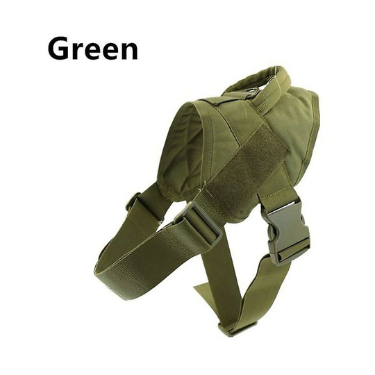 Adjustable Training Dog Vest Nylon Pet Dog Pectoral Collar For Medium Large Dogs Tactical Big Dog Harness,GreenS Thsinde
