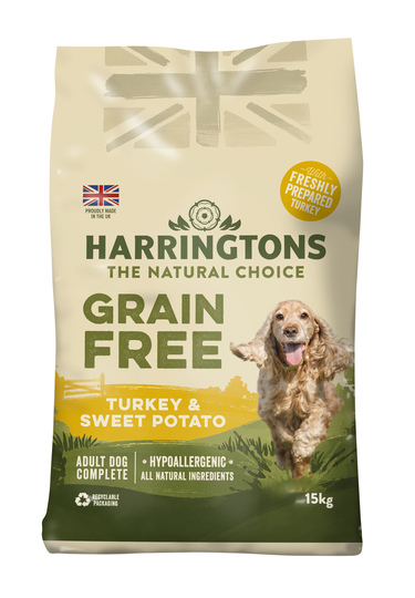 Harringtons Grain-Free Hypoallergenic - Turkey & Sweet Potato - 15kg