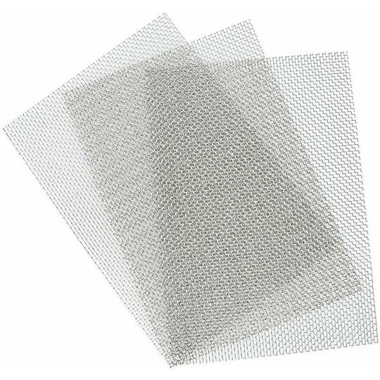 3PCS Wire Mesh Cloth, 304 Stainless Steel Mesh Sheet Filtration Screen Filter 150 x 200 mm