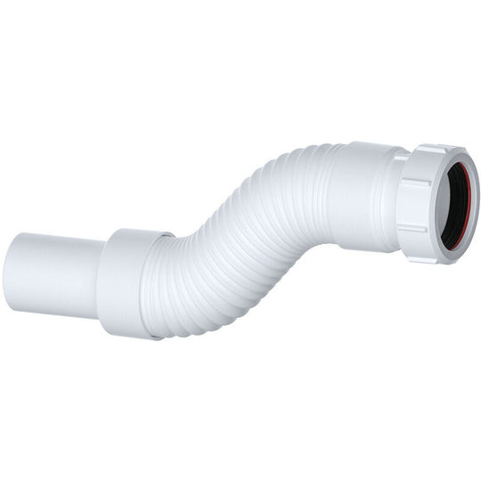Flexible Waste Trap Pipe Coupling Connector Hose For Bath Kitchen Sink 1/2' 40mm