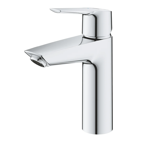 GROHE QUICKFIX Start single-lever basin mixer with push-open pop-up waste set, M-size, water- and energy-saving, chrome. Easy to install. 23746002