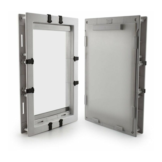 Kartokner - Robust Cat Flap for Very Large Dogs Very Large AluminumWith Locking System and Closing Panel Insulated
