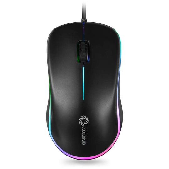 Coolerplus FC112 USB Optical Wired Computer Mouse with Easy Click for Office and Home, 1000DPI, Premium and Portable,Compatible with Windows PC, Lapto