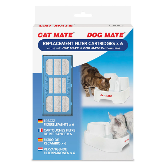 Closer Pets Three-Level Fountain - Replacement Filters (6-Pack)