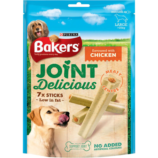 Bakers - Joint Support Dog Treats Delicious Chicken - Large with Glucosamine (240g) (May Vary) - May Vary