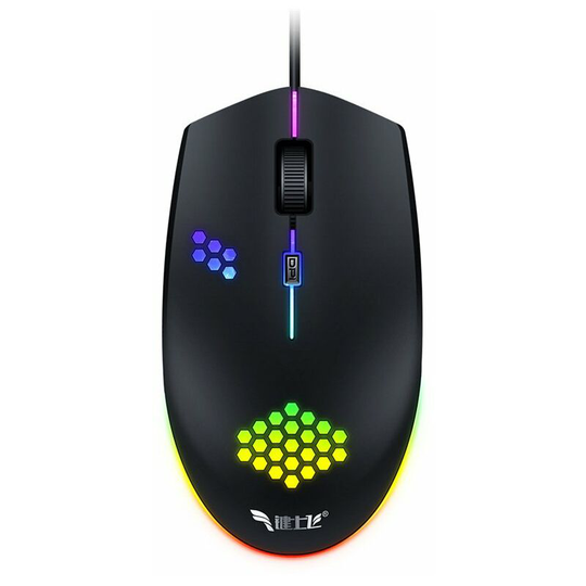 Usb Wired Gaming Mouse, 800/1200/1600/2400dpi Optical Mouse with 7 Color led Lights