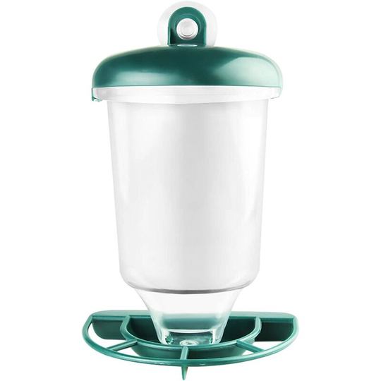 Wild Bird Feeders Plastic Hanging Bird Feeder Bird Seed Feeder with Suction Cup Food Dispenser for Garden Birds