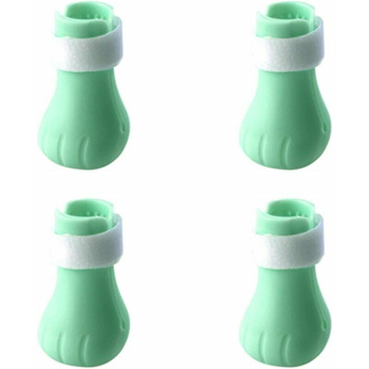 4 Pack Anti-Scratch Silicone Cat Shoes - Protection -
