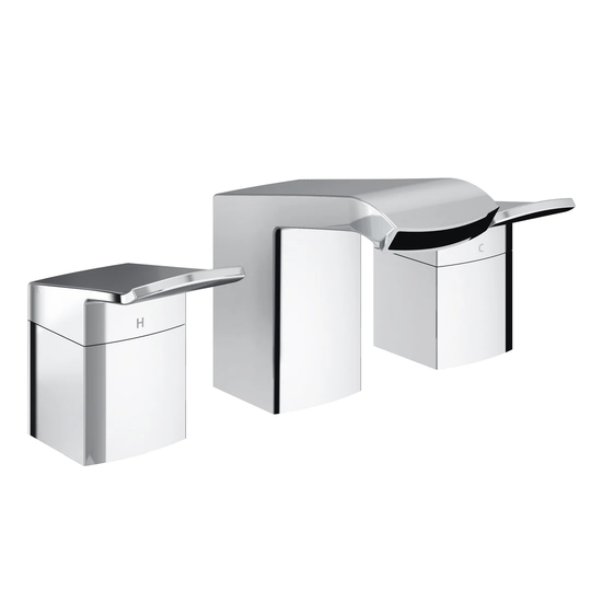 Descent Deck Mounted Waterfall Bath Filler