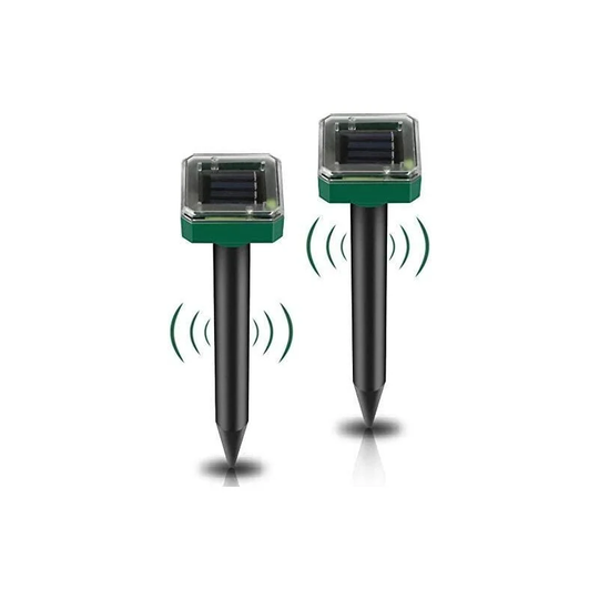 2 Pack Ultrasonic Solar Mouse Repeller, Solar Mouse Repeller Outdoor, Solar Mouse Repeller