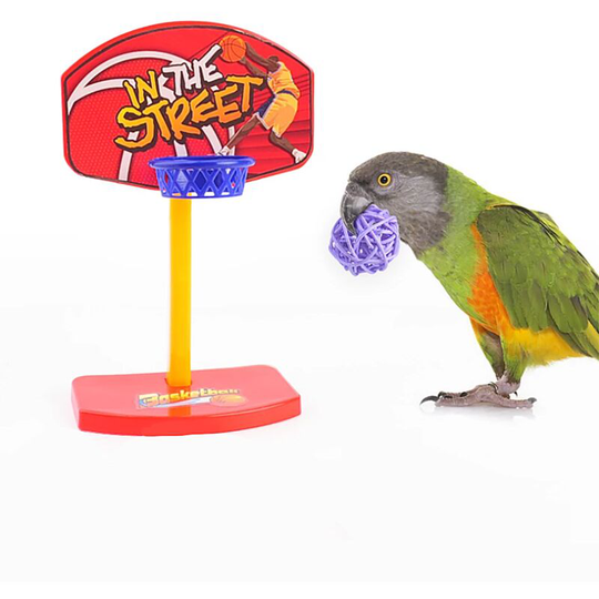 Betterlifegb - Parrot toys, educational training, intellectual development, toys, parrot shooting baskets, fans of bite, your basketball basket