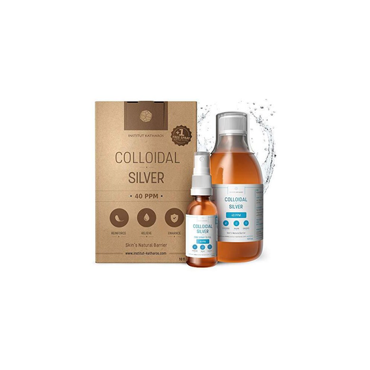 Highest Purity Colloidal Silver 300mL 40 PPM Free Spray to Fill Superior Concentration, Smaller Particles, Better Results Certified by 3 Ind