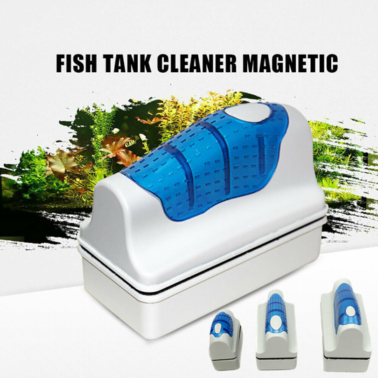 (S) Aquarium Magnetic Algae Glass Cleaner Brush Fish Tank Cleaning Scraper Clean