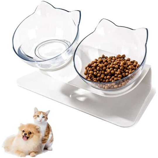 Pet bowls for cats, cat bowls for food water Creative non-slip base food bowls cat bowls set for cat puppy