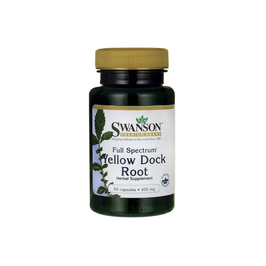 Swanson Full Spectrum Yellow Dock Root, 400mg - 60 caps