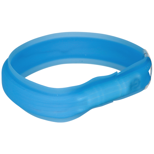 Trixie USB Flash Light Collar - Long Hair - M-L: 50cm x 30mm (L x Diameter)