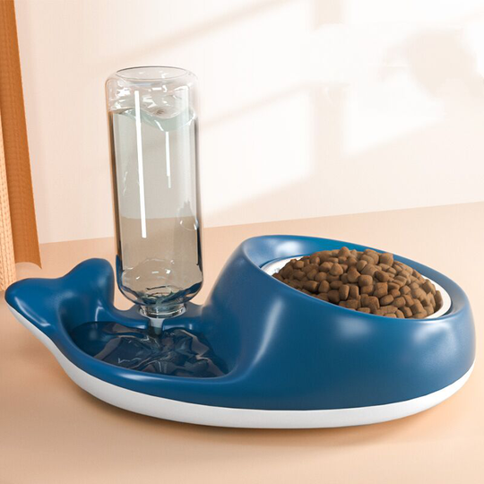 Thsinde - Cat Dog Feeders, Automatic Cat Water Dispenser-blue
