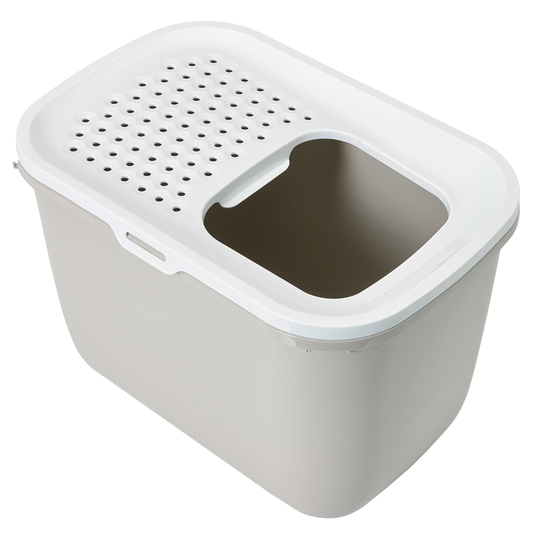 Savic Hop In Litter Box - Sand & Beige