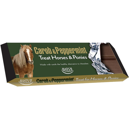 Hatchwells - Horse Treat Bar Carob & Peppermint (Pack of 20) (50g) (May Vary) - May Vary