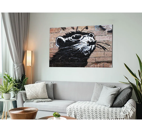 Rat Sunglasses Metal Print